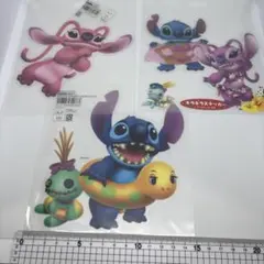 【希少品】ディズニー スティッチ エンジェルステッカー シール3枚セット