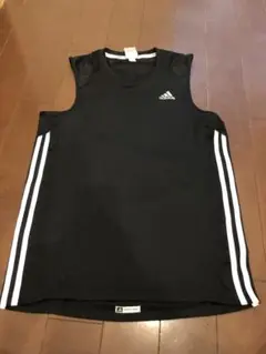 《中古》adidas CLIMACOOL ブラック タンクトップL