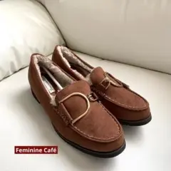 未使用　Feminine Café ビットモカシン ブラウン　23.5cm