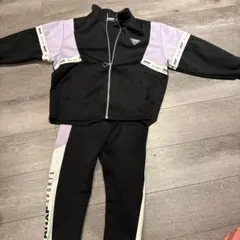 ANAP ジャージセット 黒/紫 100cm~