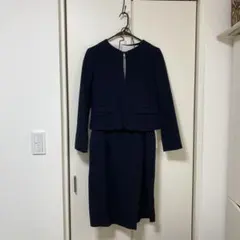 BEAMS LIGHTS /ネイビー/スーツ/ジャケット&スカート&白ブラウス