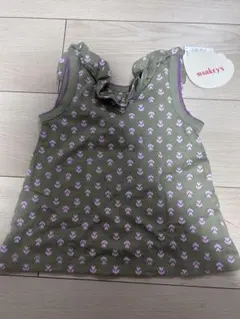 MARKETY'S 花柄フリルTシャツ　90cm