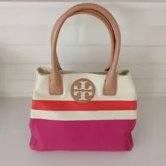 z1082]Tory Burch トートバッグ ピンク レザー - メルカリ
