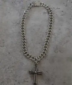 クロスnecklace 十字架 y2k、グランジ、ビンテージ ネックレス