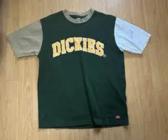 Dickies ダークグリーン グレー Tシャツ Lサイズ