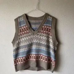 レディース　ニットベスト