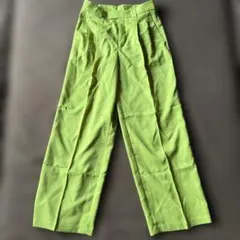 GU ライムグリーン スラックス M