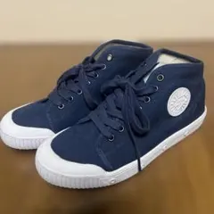 Spring Court ハイカットスニーカー キャンパス　ネイビー　24cmのサムネイル