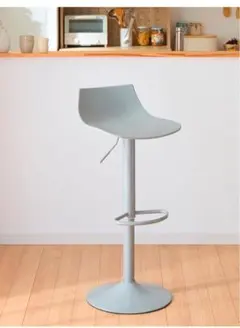 upside DO カウンターチェア 高さ調節 360°回転 1脚 グレー