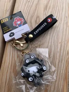 万博サンリオ 黒ミャクミャクなりきりキーホルダー立体マスコット　マイメロ
