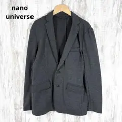 美品 ナノユニバース ストレッチ メランジ テーラードジャケット グレー