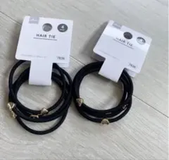 【新品】ヘアゴム＊4本セット、メタルハート＊2個セット