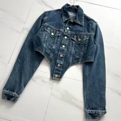 美品✨JOHN LAWRENCE SULLIVAN ボディスーツデニムジャケットのサムネイル
