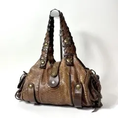 【美品】クロエ シルベラード ハンドバッグ ブラック系 レディース 肩掛け 本物・送料無料・良品】Chloe・クロエ・ショルダーバッグ(人気