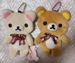 リラックマ カラビナ付き　モバイルケース　小物入れ　ポーチ