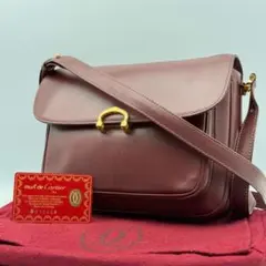 良品✨カルティエ マストライン レザー ショルダーバッグ レディース 袋付のサムネイル