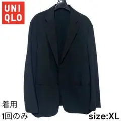 美品 ユニクロ感動ジャケット黒 XL 使用1回のみ