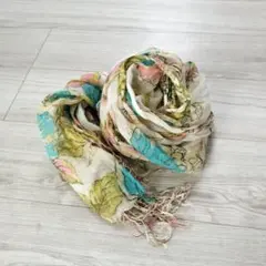 ストール　花柄　薄手　約43×174センチ