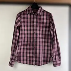 MACPHEE マカフィー　チェック柄　長袖シャツ　M 38 レディース　日本製