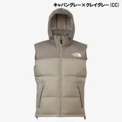 THE NORTH FACE ヌプシダウンベスト　キャバングレー　メンズ　L