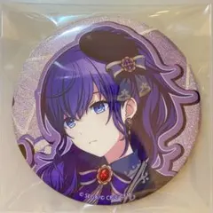 プロセカ　Birthdayイラストグリッター缶バッチ B 『朝比奈まふゆ』