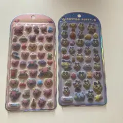 たまごっち　コットンパフィシール　まめっち　ふらわっち