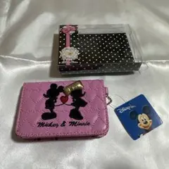 ディズニー ミッキー & ミニー カードケース　古いけど未使用品