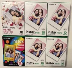 instax mini チェキフィルム 6箱(60枚)セット