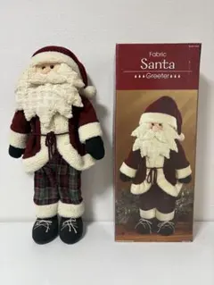 Fabric Santa Greeter ぬいぐるみ サンタさん