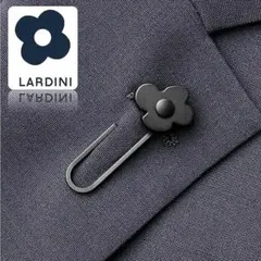新品【ラルディーニ】NEWデザイン 純正クリップ型ブートニエール ピンバッジ 黒