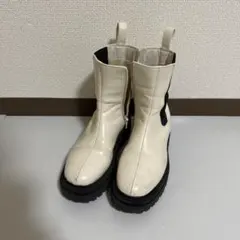 AZULby moussy サイドゴワブーツ オフホワイト Mサイズ