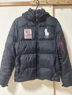 大人気♡ラルフローレン ワンポイント刺繍ダウンジャケットコート　ブラック ポロ ラルフローレン(POLO RALPH LAUREN) | 通販・人気