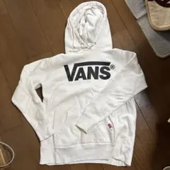 VANS ホワイト パーカー Mサイズ