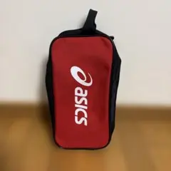 asics シューズケース レッド ブラック