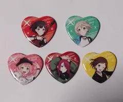 アフターグロウ ハート缶バッジ バンドリ