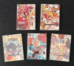 ワンピースカード ROUND1 プロモ 5枚セット ルフィ ナミ等 ラウンド