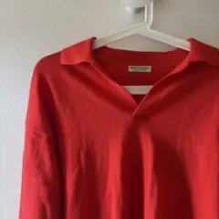 【美品】BEAUTY&YOUTH 薄手ニット 赤 ユナイテッドアローズ