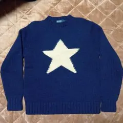 ラルフローレン スターニット セーター 星型　XL名作 希少 美品 POLO ラルフローレン スターニット セーター 星型XL名作 希少 美品 POLO
