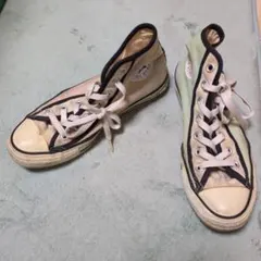 Converse All Star ハイカット スニーカー ベージュ/グリーン