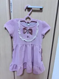 any FAM ワンピース 90 女の子 フォーマル リボン レース お出かけ