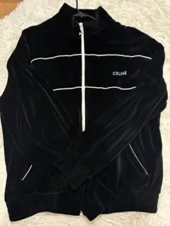 CELINE セリーヌ トラックジャケット ベロア ベルベット ジャージ 黒