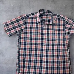 y2k archive 00s red check shirt シアサッカーのサムネイル