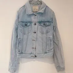 PULL&BEAR【M】プルアンドベア ライトブルー デニムジャケット Gジャン