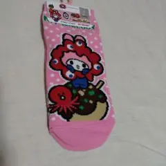 新品　サンリオ　大阪万博　ミャクミャク靴下　ソックス　マイメロ　たこ焼き