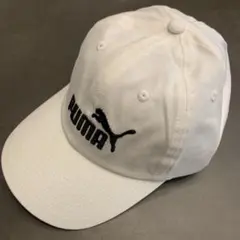 大人用　PUMA ホワイトロゴキャップ