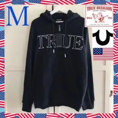 極レア 新品 トゥルーレリジョン USA メンズ パーカー M 黒 フルジップのサムネイル