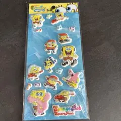 平成レトロ　スポンジボブ　ぷくぷくシール