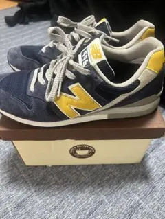 New Balance 996 スニーカー ネイビー/イエロー