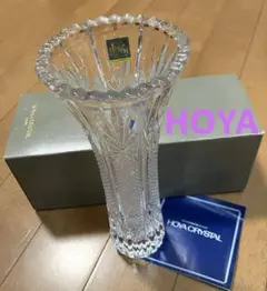 HOYA CRYSTAL★ホヤクリスタル ガラス花瓶 一輪挿し箱入り