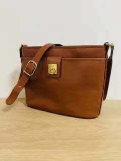 CELINE オールドセリーヌ ガンチーニ レザーショルダーバッグ